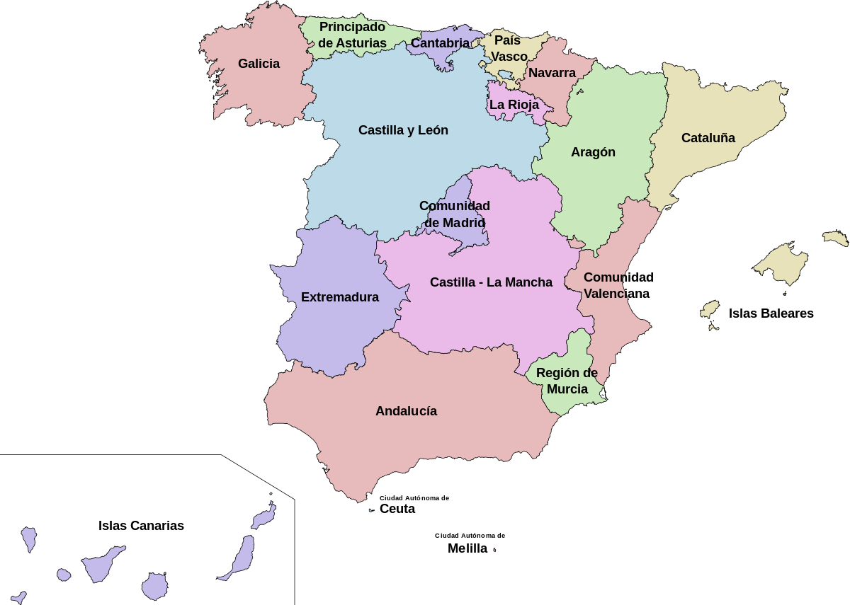 Španielske regióny